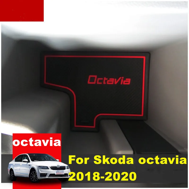 

3D резиновый коврик для Skoda Octavia 2018-2020, внутренний Противоскользящий коврик, подушка для автомобиля