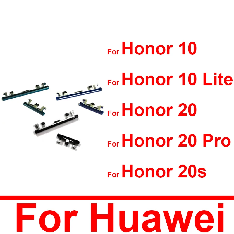 

Volume Power Side Buttons For Huawei Honor 10 Lite 20 Pro 20S Power On Off Volume Keys For Honor 10lite 20s 20pro Switch Parts