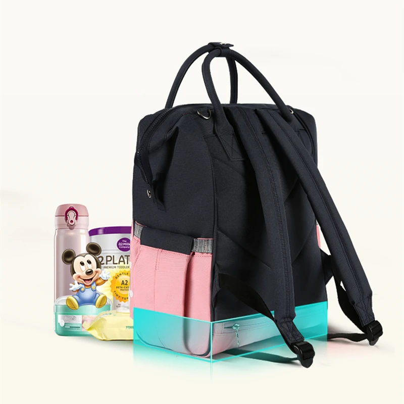Сумка для мамы Disney вместительный рюкзак подгузников с Микки и Минни дорожный