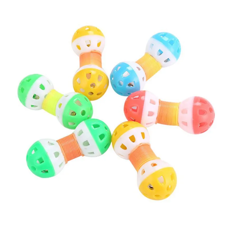 6 шт./лот пластиковая игрушка котенок Ball интерактивные детские весенние игрушки