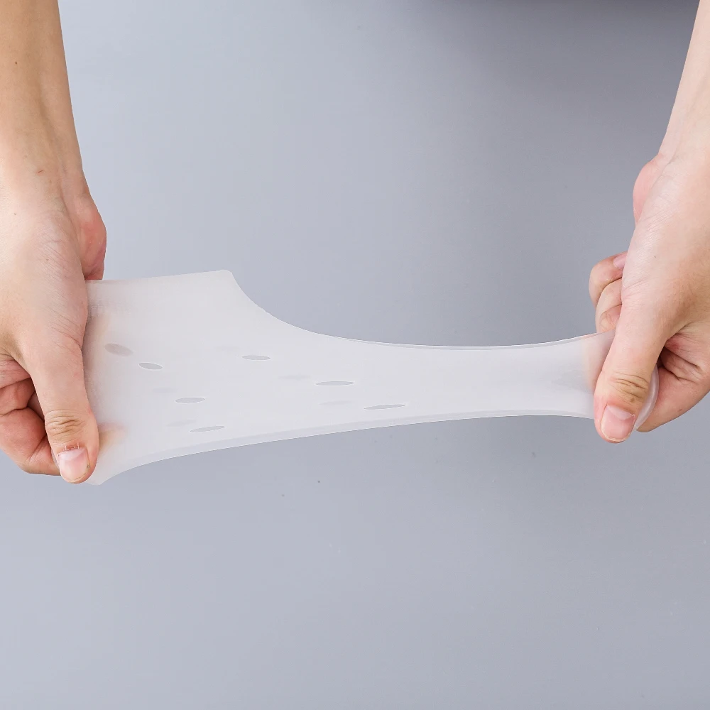 

1Pair Invisible Height Increase Socks Women Men Silicone Height Lift Heel Pad Shoe Inner Insoles Cracked Foot Skin Care Tool