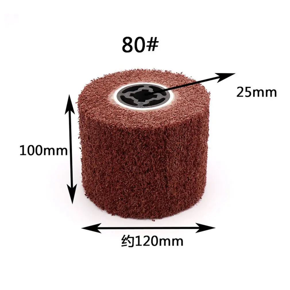 Нержавеющая сталь тяговое колесо Чистящая площадка круглое нейлоновое