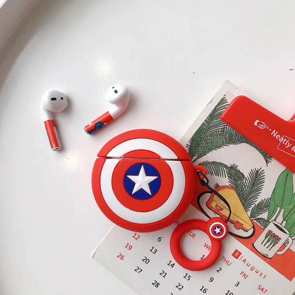 418 AB Роскошный чехол для Airpods 2 чехол силиконовый защитный чехол для Airpod Apple беспроводные наушники для Air Pods аксессуары брелок сумка - Цвет: 418 AB