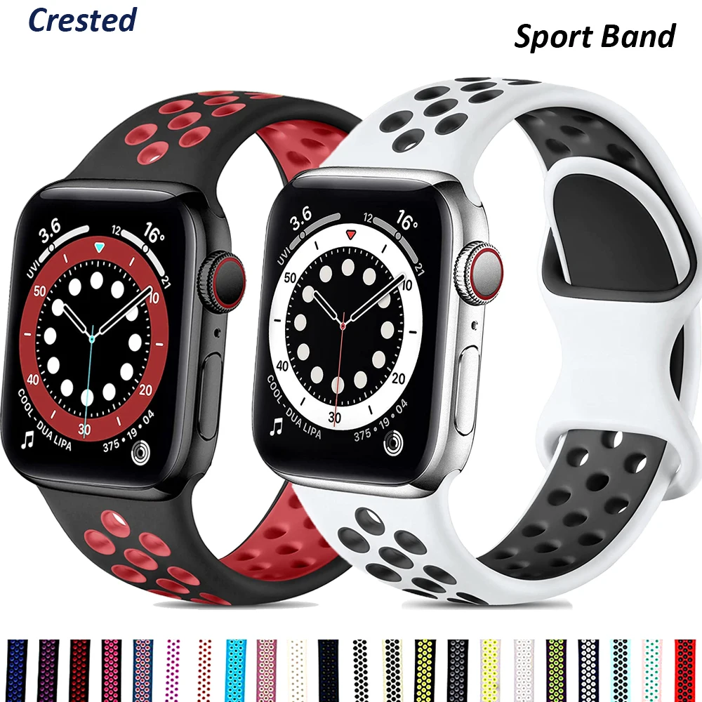 Ремешок силиконовый для Apple Watch band 44 мм 40 45 41 38 42 iWatch 6 SE 5 4 3 браслет correa watch Series 7 |