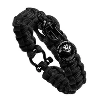 high quality braided bracelet men multi function outdoor survival bracelets women spartan helmet brave knight bracelet preferred
