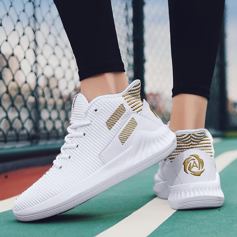 Мужская Баскетбольная обувь мужская спортивная с сеткой дышащие амортизирующие