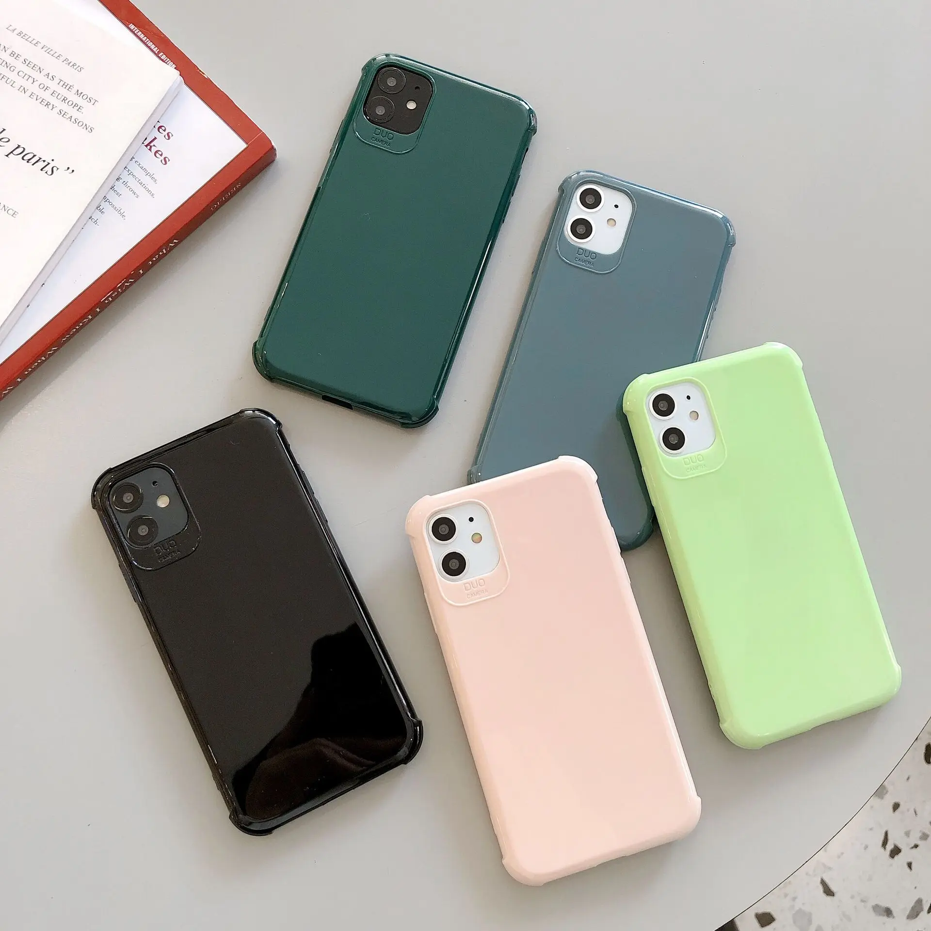 Минимальный чехол для телефона iphone 11 Pro Max полноразмерный Ударопрочный Мягкий XS XR