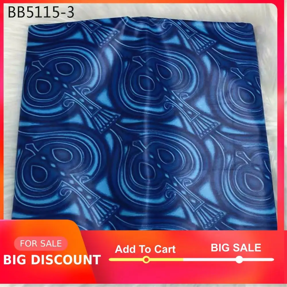 Нигерийский Базен ткань материал полировки 5 ярдов AK5 Африканский хлопок