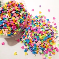 500glot polymer hot clay sprinkles colorful heart five star snowflakes bow candy sprinkles for crafts making