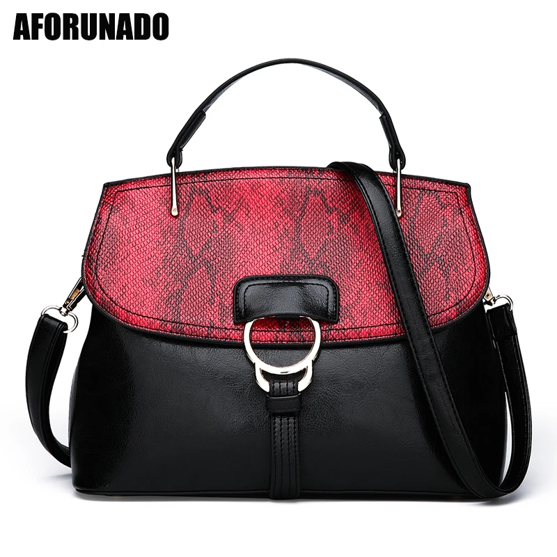 

New Fashion PU Leather Women Bag Ladies Luxury Snake Shoulder Bags Designer Handbags High Quality 2020 Spring Ladies Tote Bag