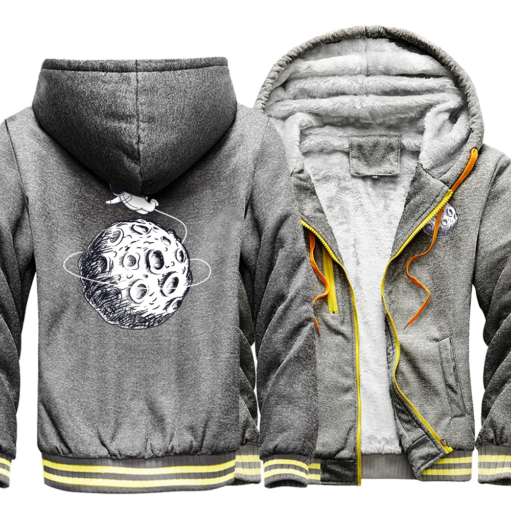 

Теплая куртка Lettern Astronaut Walking On The Moon Мужская толстовка корейская модная брендовая мужская качественная толстовка с капюшоном