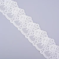 cusack 1 meter 14 cm off white lace trims ribbon for costume home textile diy craft mesh embroidered lace fabric sewing 3 models