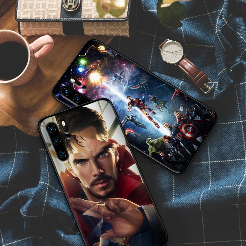 Silicone Phone Case For Huawei Y6 Y7 2018 Y9 Prime Mate 10 20 Pro 2 3 4 Lite Nova 2i 3i 5i Coque Marvel | Мобильные телефоны и