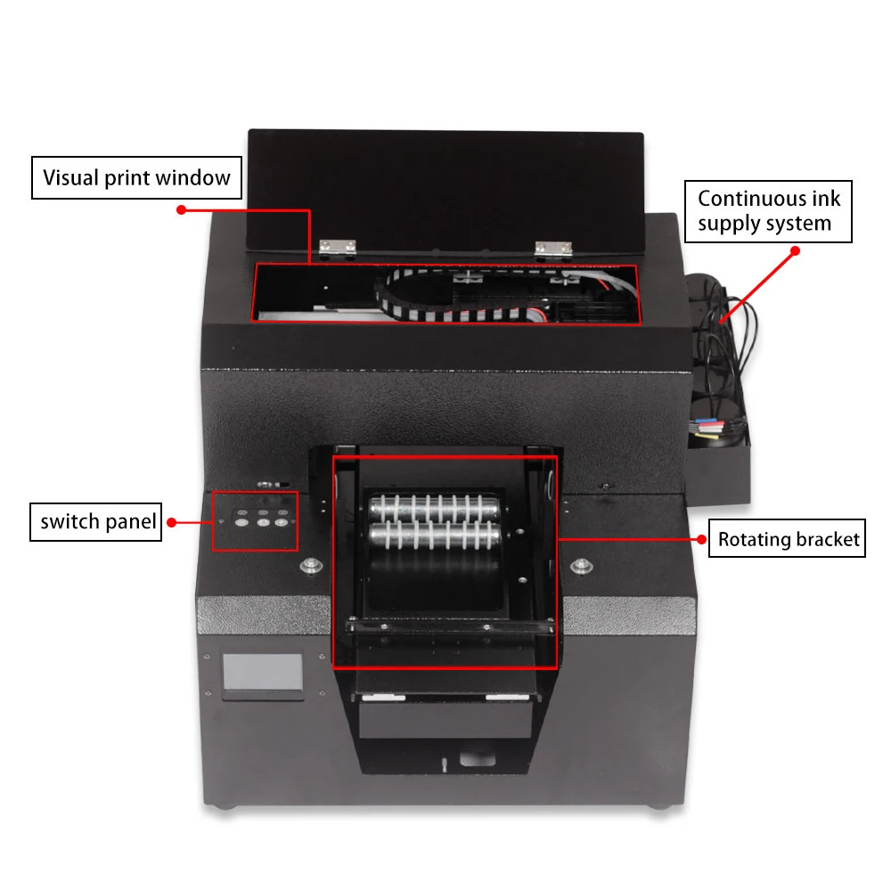 Многофункциональная A4 размер UV струйный принтер для печати четырех цветов из