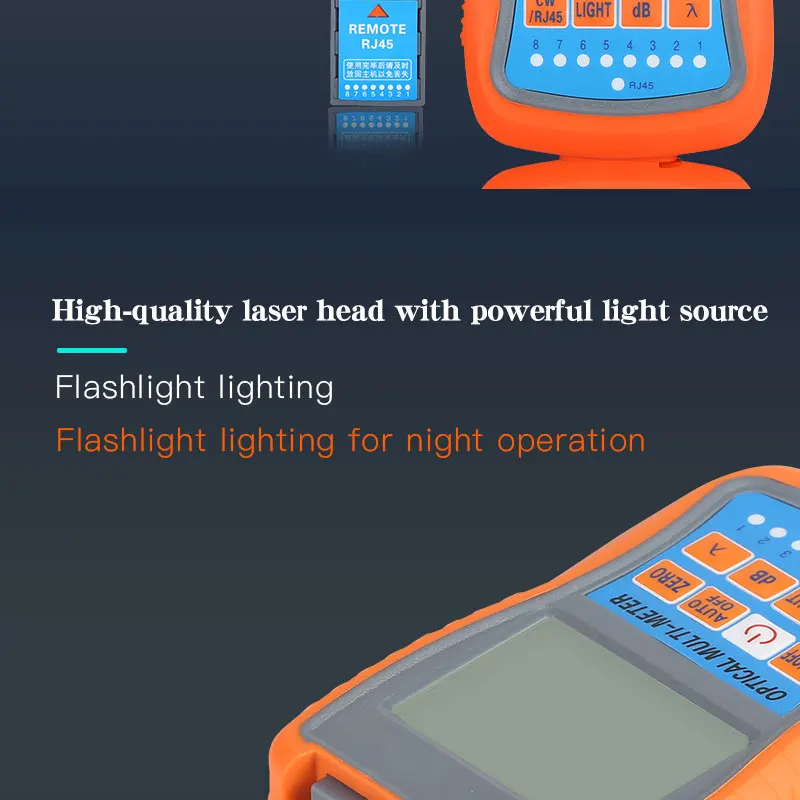 

4 in1 Mini COMPTYCO AUA-G70B/50B Optical Power Meter Visual Fault Locator Network Cable Test optical fiber tester 10km 30km VFL