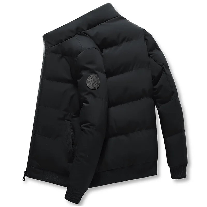 

Men's clothing 2021 winter jacket, big fashion casual, all-match stand-up collar padded down jacket quilted jacket