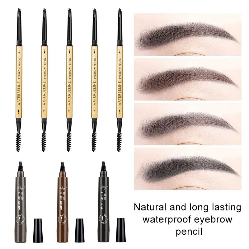 1 шт. карандаш для бровей с двойной головкой водостойкая долговечная