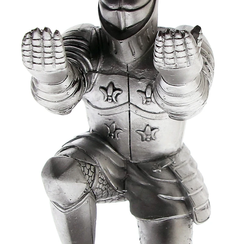 

Executive Medieval Knight Pen Holder Stand Gift Desktop Decoration Armor Soldier Statue Statue