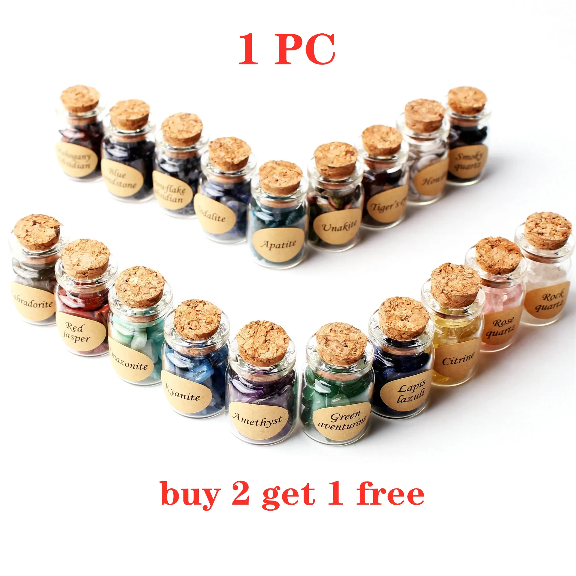 Мини флаконы из натурального полированного хрусталя 1 шт. бутылки желаний чипы