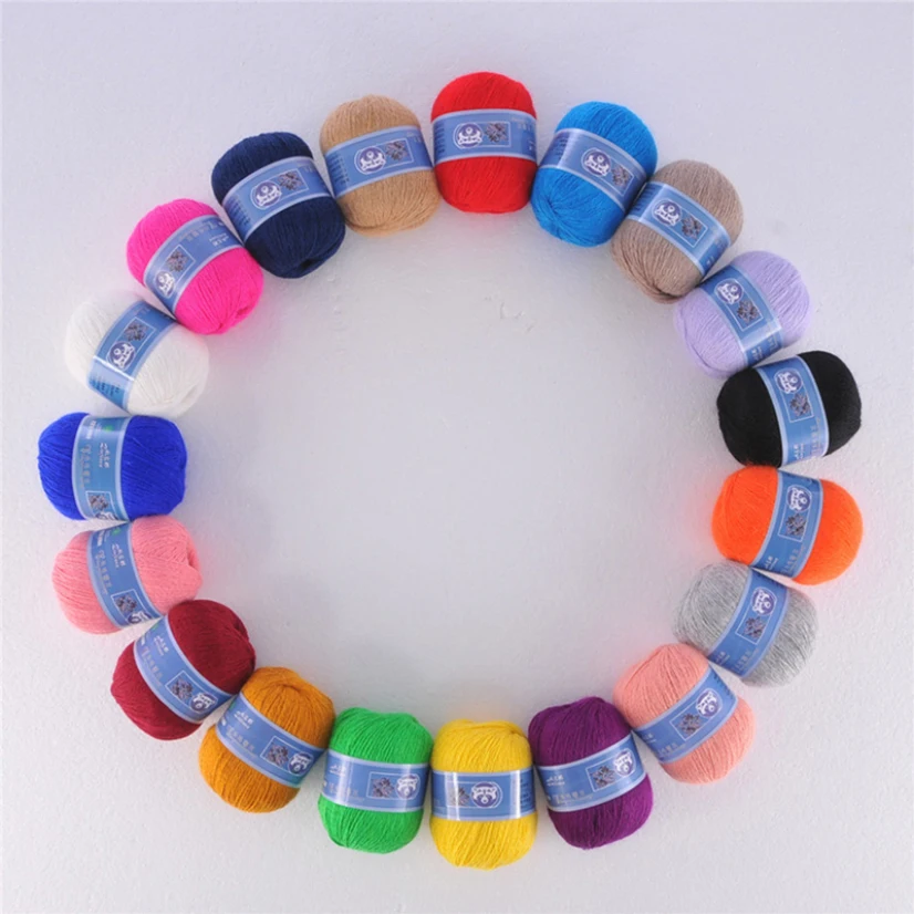 70 г длинная норковая кашемировая пряжа для ручного вязания нитки шитья крючком