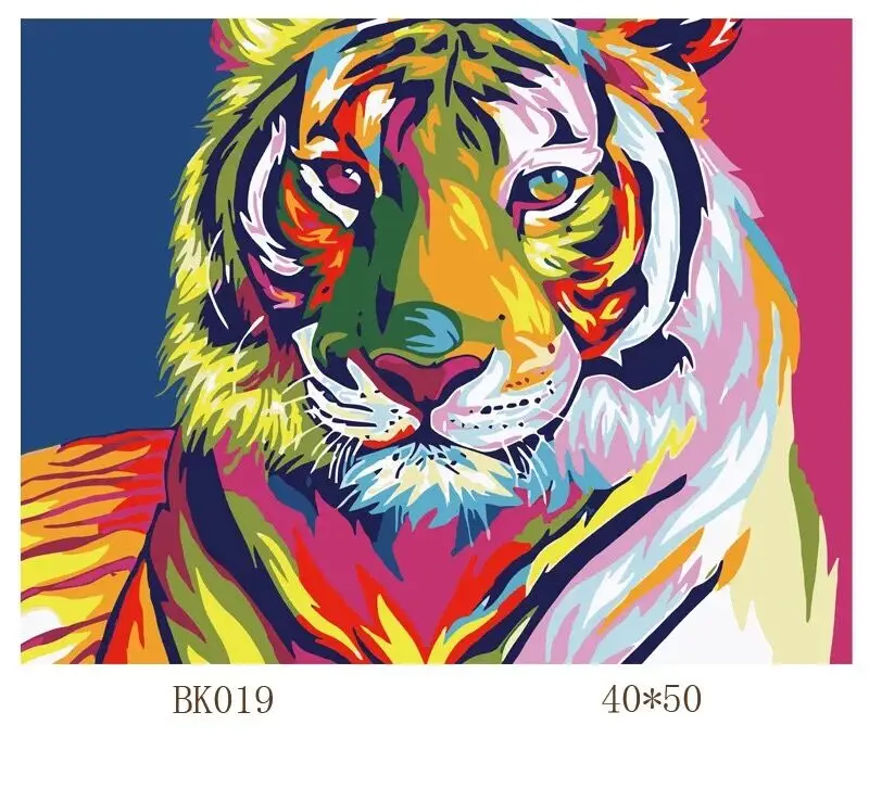 Масло/тигр/кошка краска ing по номерам Лев Сделай Сам акриловая детская настенная