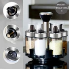 Контейнеры для приправ Набор для специй перец спреи бутылки вращающийся графинчик приправа солонки держатель Кухня стеллаж для хранения Организатор