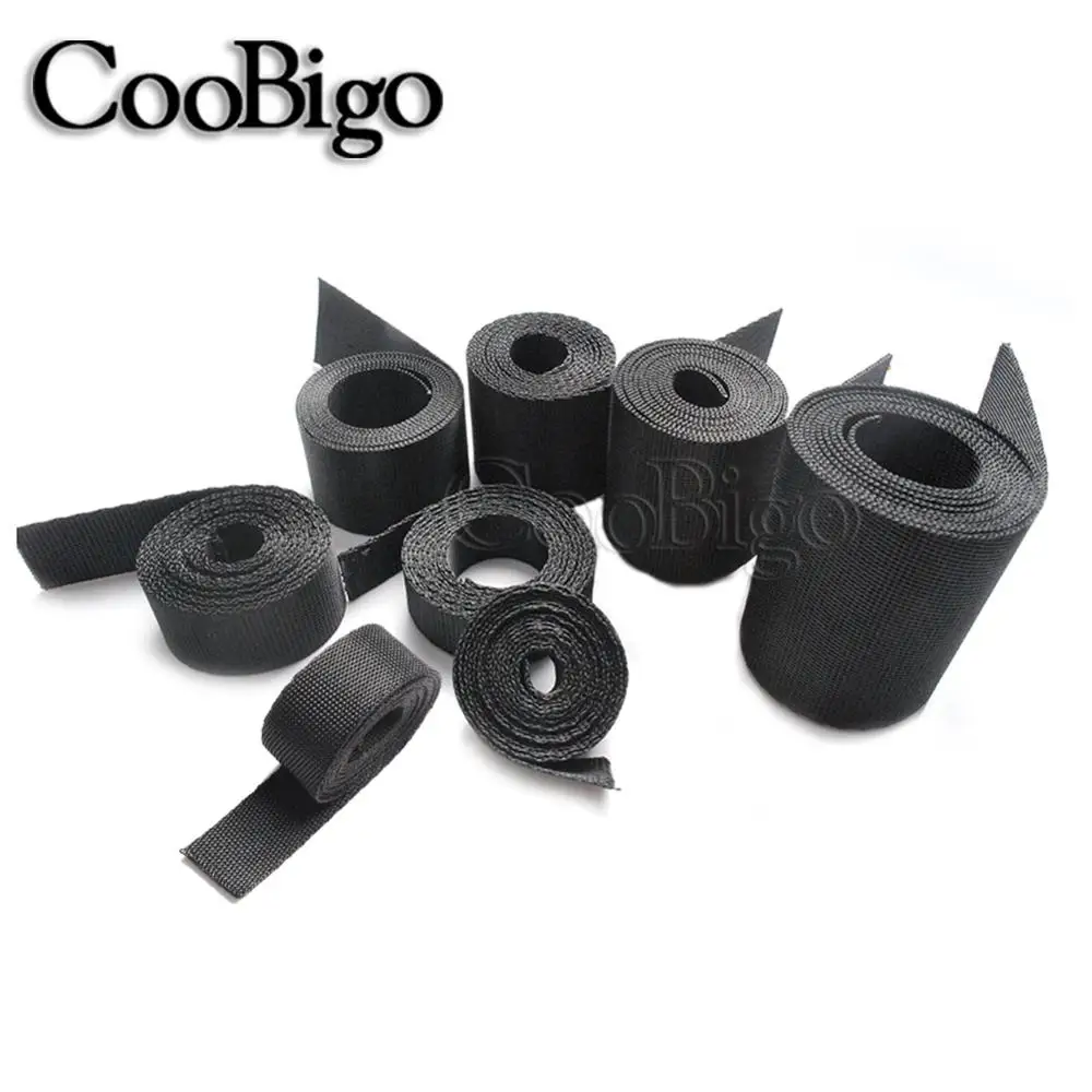 1 м мульти Размеры черные плотные зерна лямку нейлон пластмассовая ленточка из