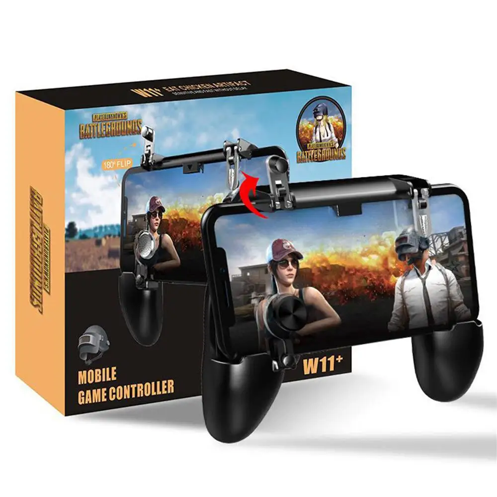 Мобильный геймпад PUBG металлический джойстик L1 R1 кнопка запуска для iPhone Android