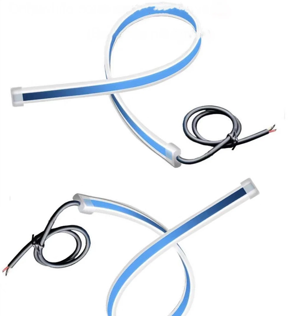 1 пара очень тонком каблуке авто DRL светодиодный Габаритные огни белый переднего