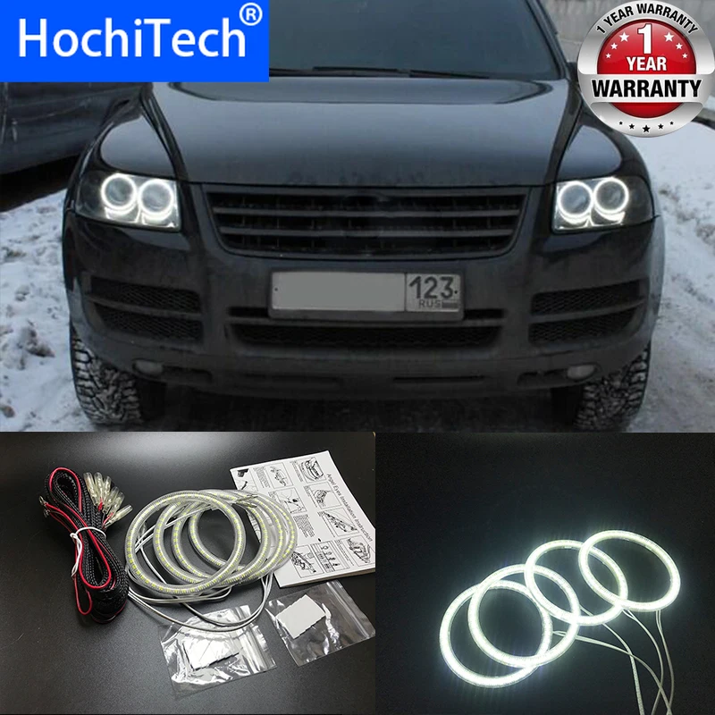 HochiTech ультра яркие красные/зеленые/Белый светодиодный глаза ангела 12 В halo Кольцо
