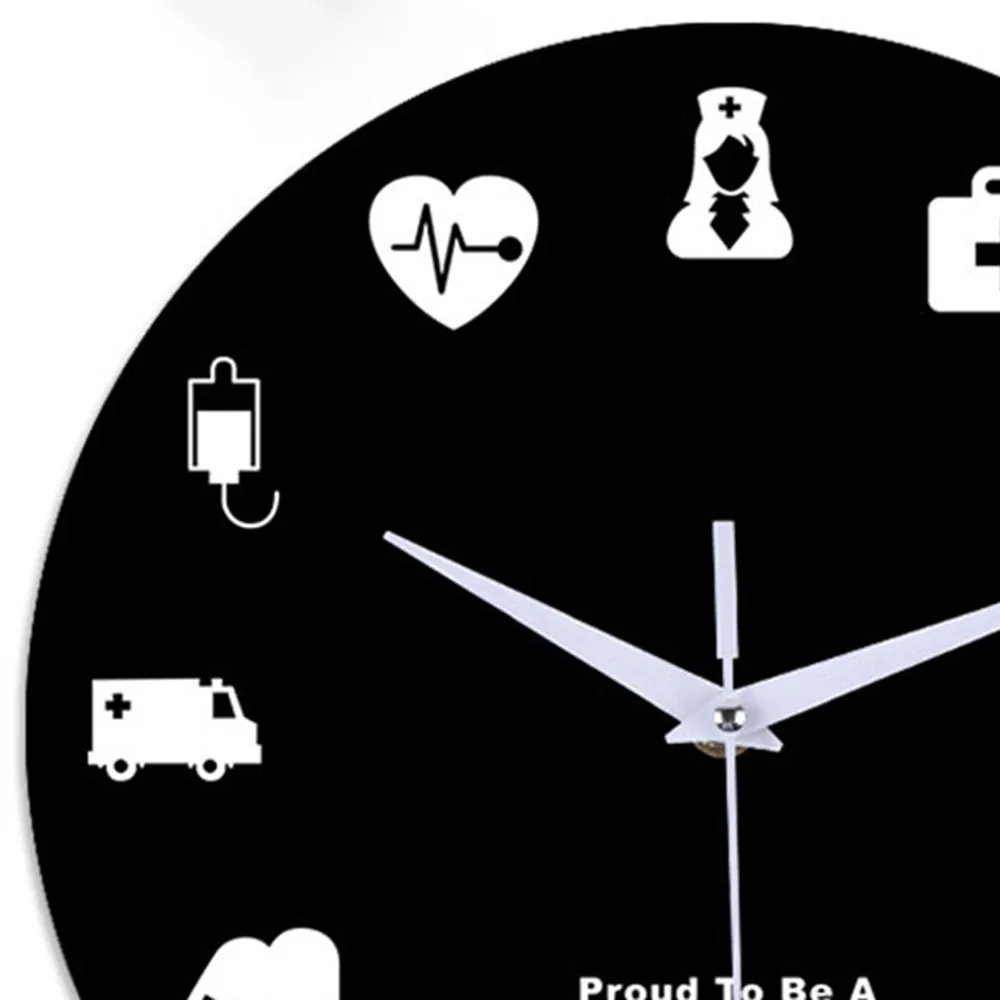 Новые часы настенные часы Horloge DIY настенные часы медицинский офис больница Настенный декор длинные руки часы