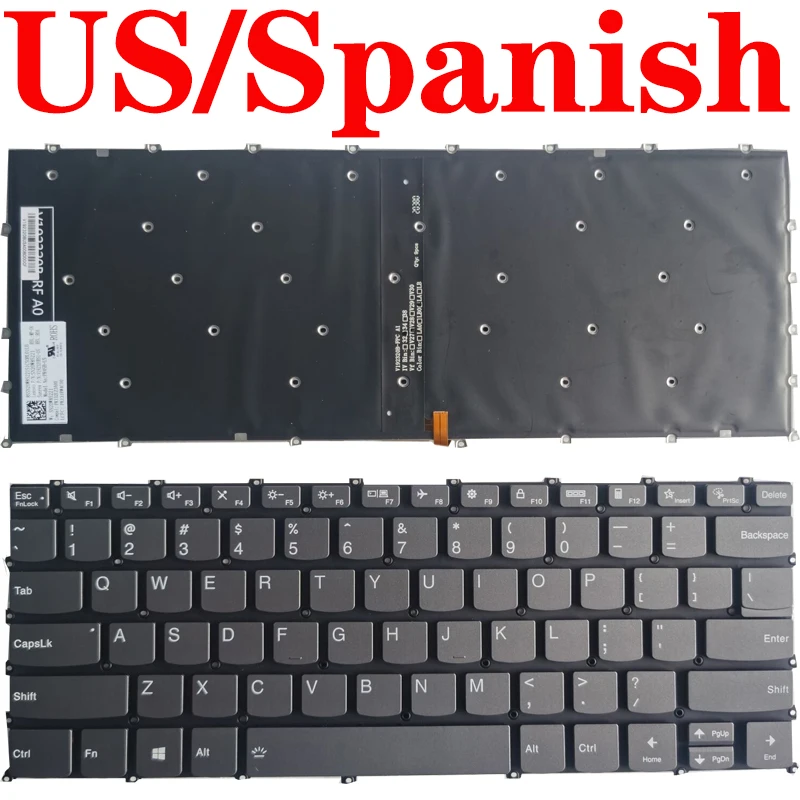 

US/SP/Spanish Laptop Keyboard For Lenovo Yangtian V340-14 V340-14IML ThinkBook 14S Air 14 2020 YOGA 13C 14C 13S 14S 2021 backlig