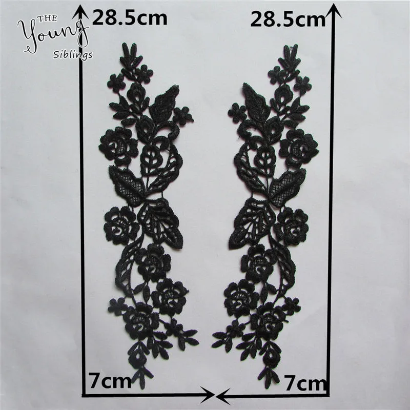 Кружевной вырез прошитый кружевной воротник DIY Аппликация ткань украшенное