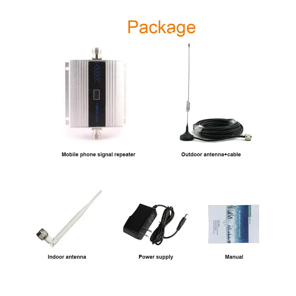 Усилитель сигнала сотовой связи 4G LTE 2600 МГц с антенной для помещений и улицы