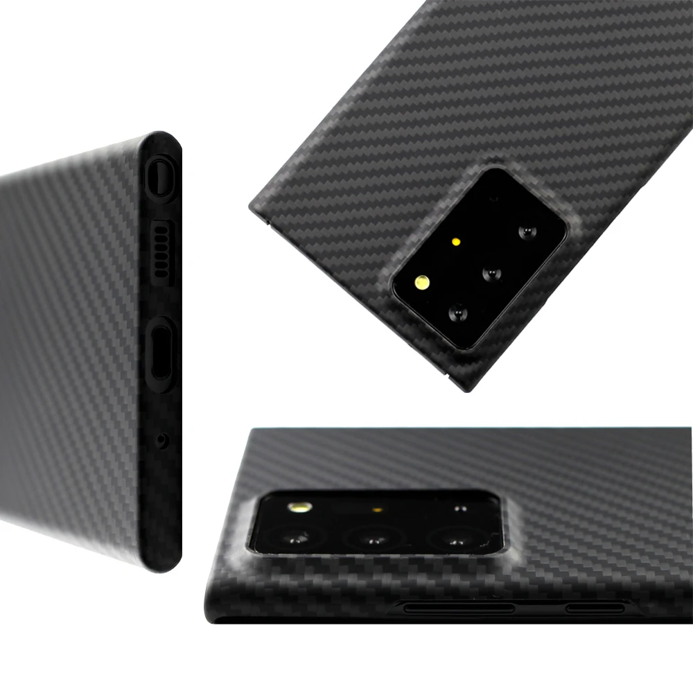 Чехол из чистого углеволокна для Samsung Galaxy Note 20 ультралегкий тонкий высокопрочный