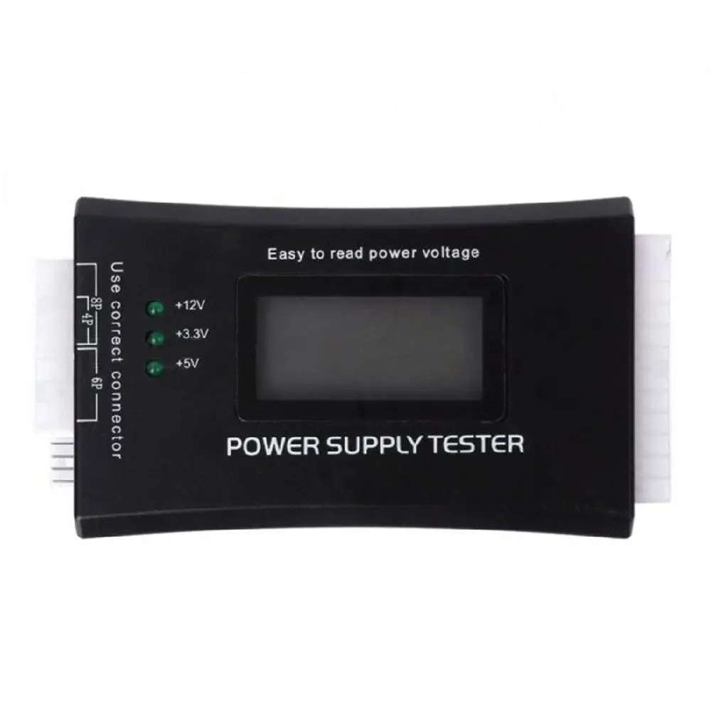 Цифровой ЖК-дисплей компьютер 20/24 Pin Тестер питания Проверка Быстрый банк