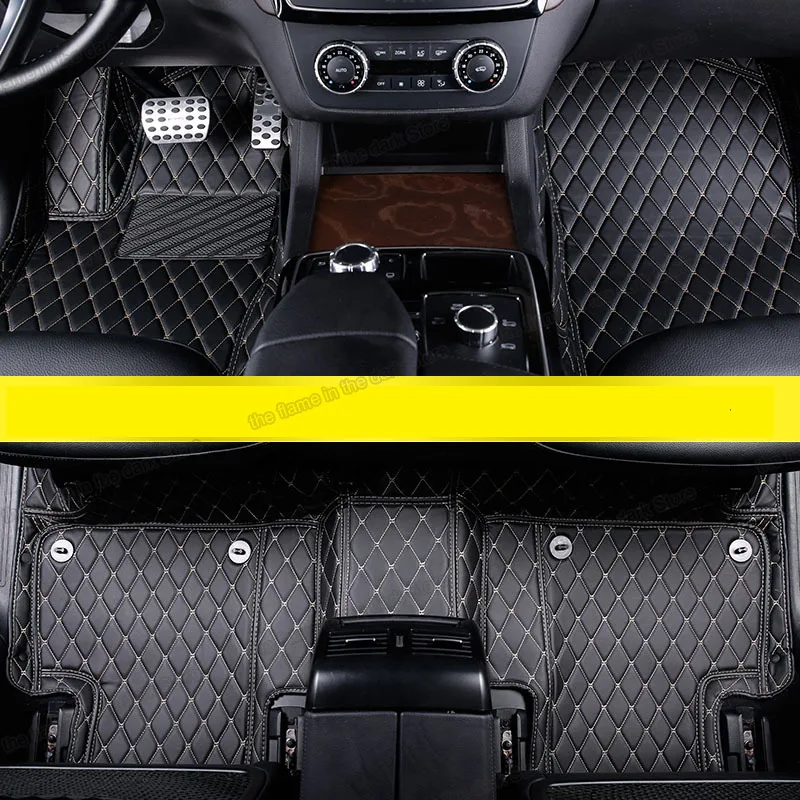 Lsrtw2017 кожаные автомобильные коврики для Mercedes Benz M class 2005 2006 2007 2008 2009 2010 2011 ML450 W164