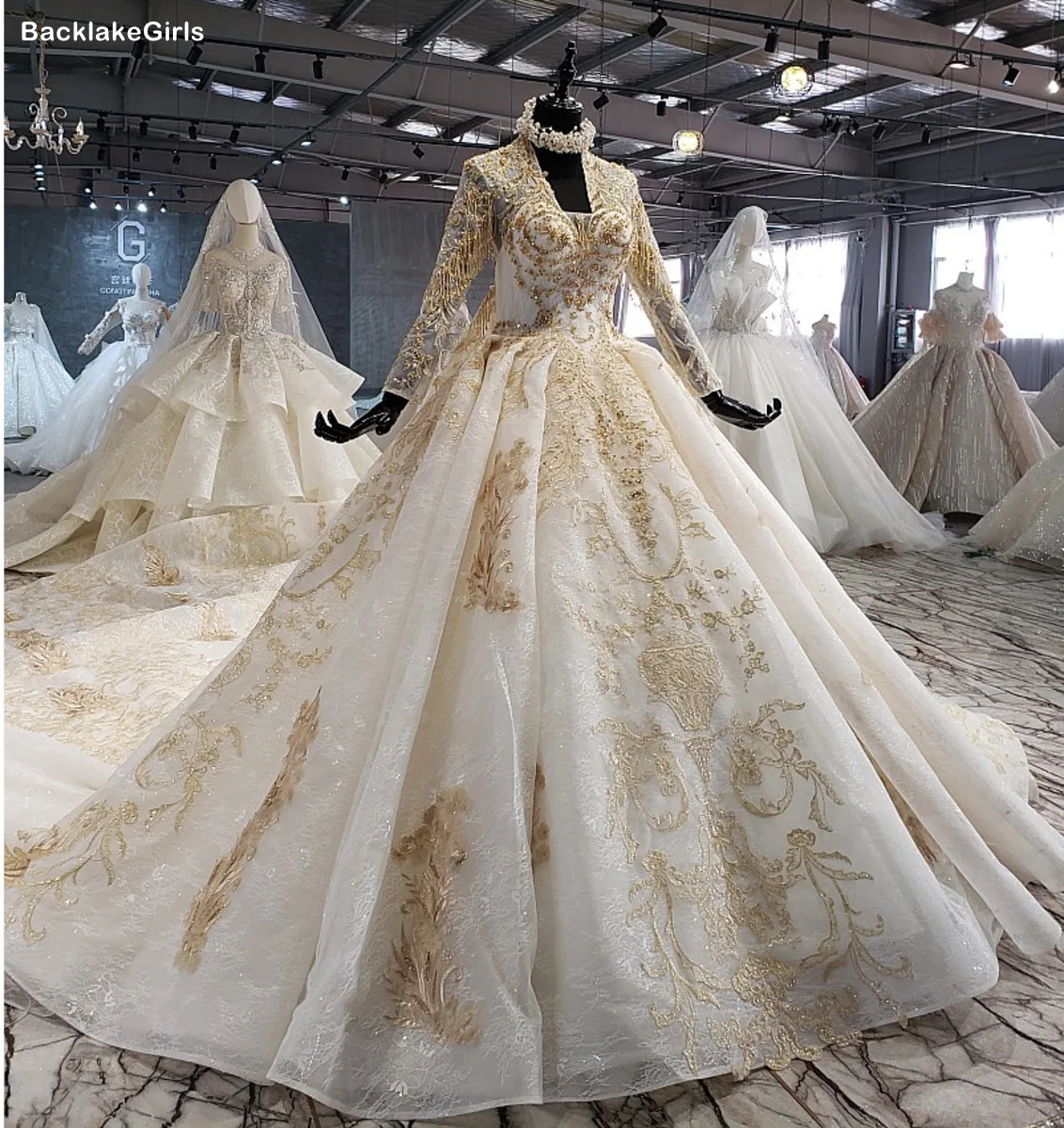 Свадебное платье 2020 свадебное бохо с длинным рукавом и v образным вырезом