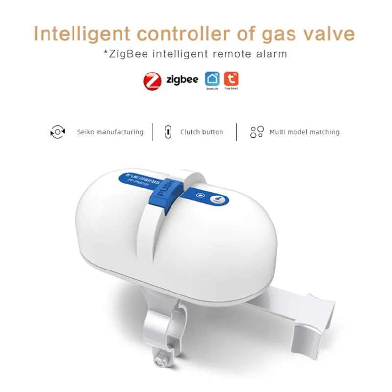 

Tuya Smart Zigbee Water Valve Gas Valve Controller Compatible With Alexa Google Home Shut Off Controller Gateway Required