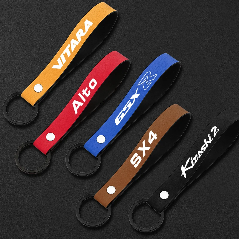 Безопасный замшевый брелок для ключей Suzuki ALTO Gsxr Jimny kizashi Swift SX4 VITARA мужчин и женщин -