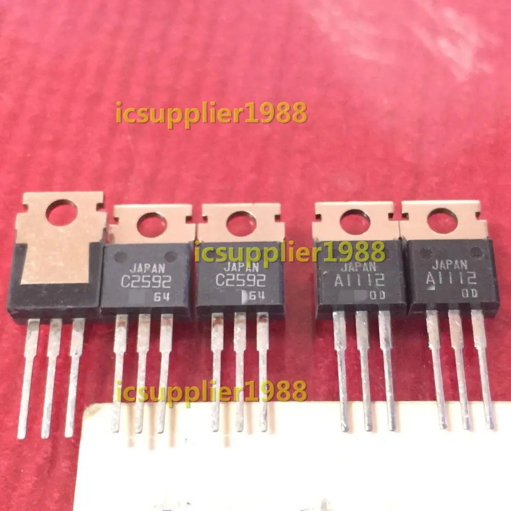 2 шт./лот = пара 2SA1112 2SC2592 TO 220 (1 шт. для + 1 2SC2592) импортный стандарт A1112/C2592|Запчасти и