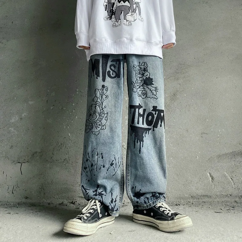 Wide-leg Trendy Denim Pants ZT812 