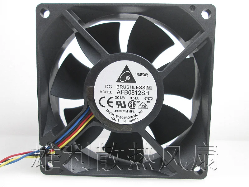 

Новый AFB0812SH-FOO 8025 12V 0.51A защиты электродвигателя Вентилятор охлаждения