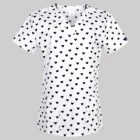 Для женщин скраб униформы, на каждый день, футболка Размеры ранг XXS-5XL на каждый день топы для медсестер