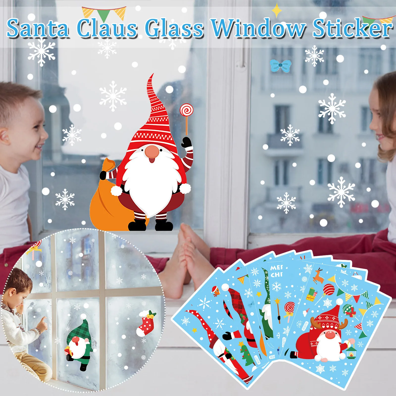 

Фотообои для дома, рождественские наклейки на стену, наклейки на стену для детской комнаты, новогодние наклейки