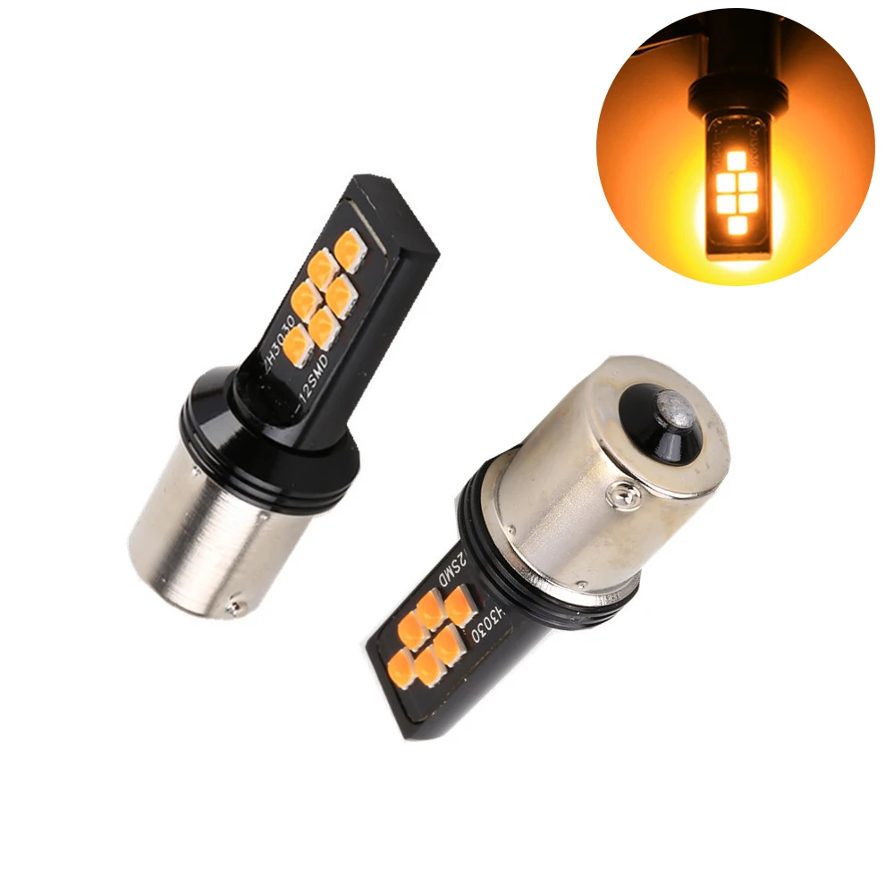 Светодиодные лампы T20 7440 W21W P21/5W новые светодиодные 3030 12smd CanBus 1156 BA15S P21W BAU15S PY21W 1157