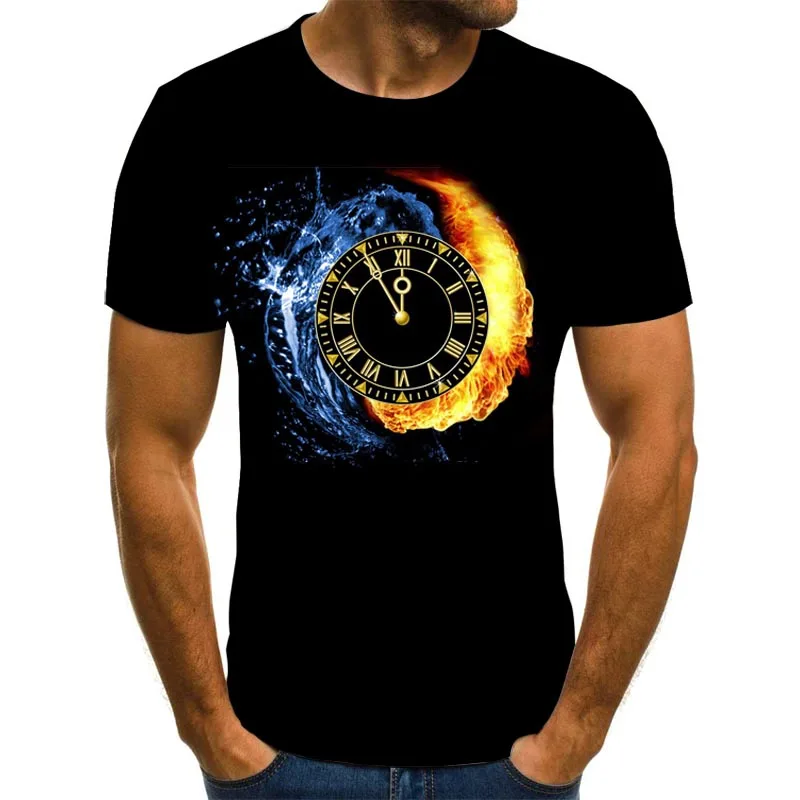 

2020 New Fashion New Summer 3D T-shirt Men Casual Short Sleeve T-shirt Hip Fashion Men