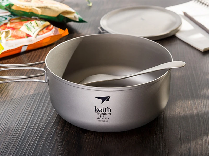 Кит титановый Ланч-бокс для взрослых с крышкой Microwavable титана Bento box герметичный контейнер для еды ланчбокс для пикника 1.2л