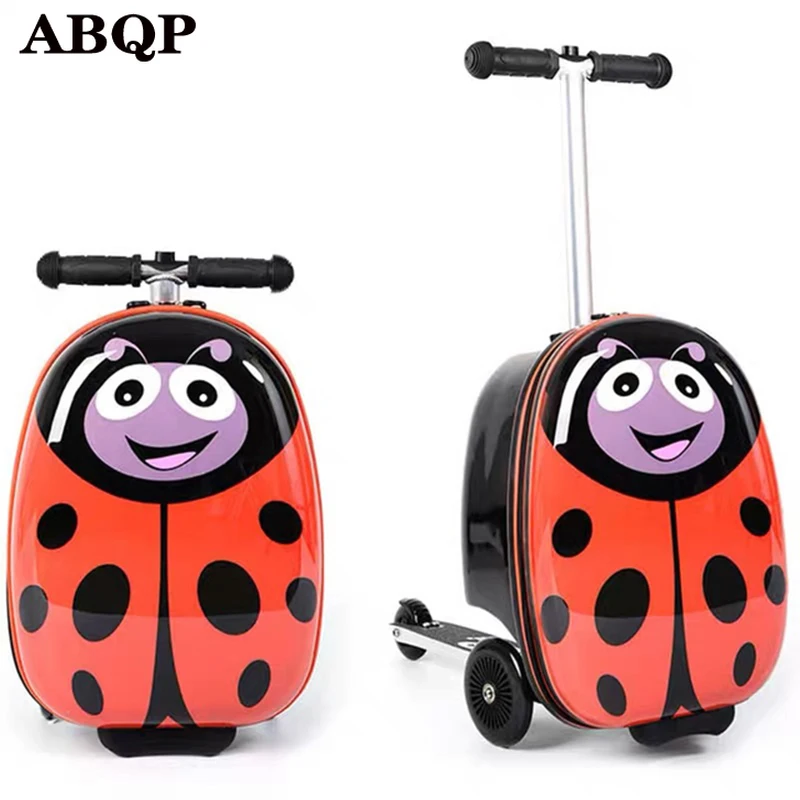 Children's schoolbag folding trolley case male and female baby suitcase cartoon cute sliding luggage sets mala de viagem чемодан