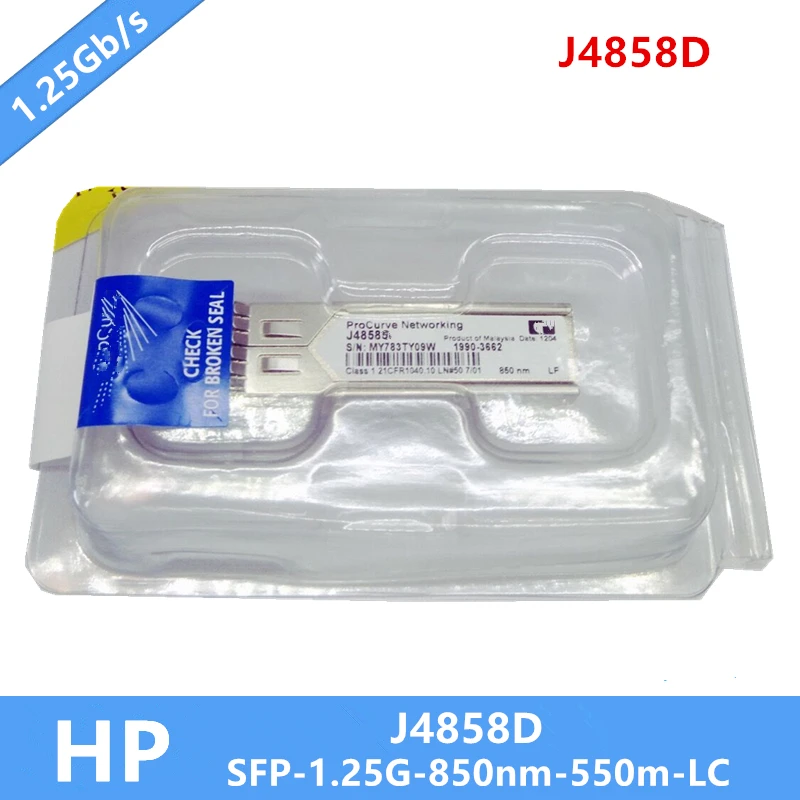 Новый модуль приемопередатчика SFP J4858D Gigabit SX LC Mini GBIC оптический 850 нм требуется